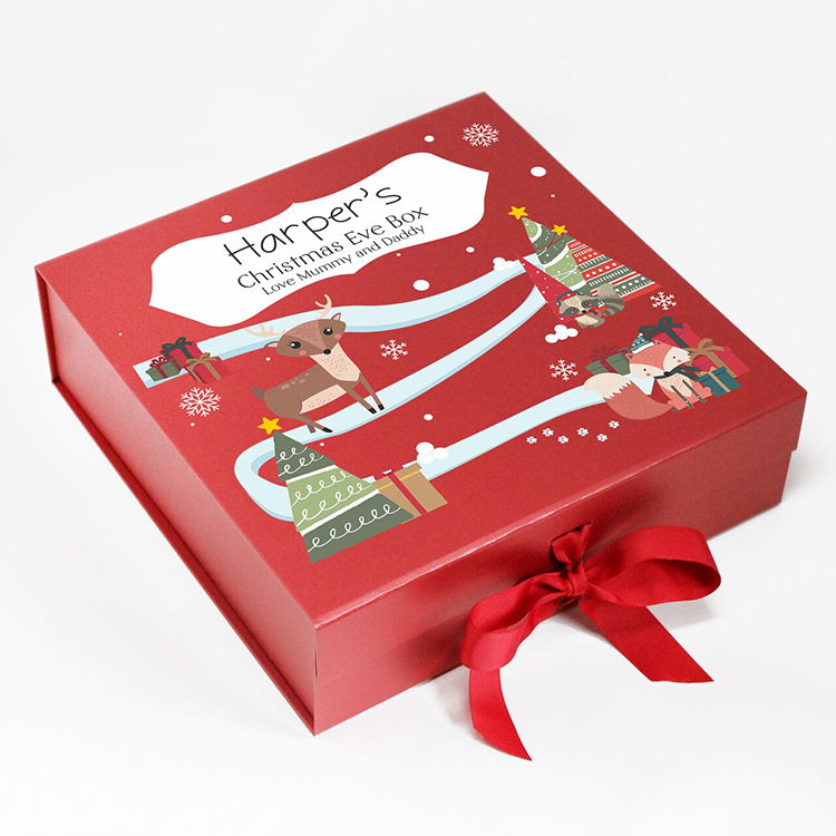 Decorative Christmas Gift Boxes With Lids photos