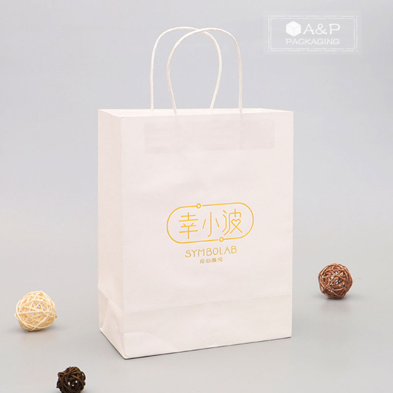 kraft paper bag with handles photos